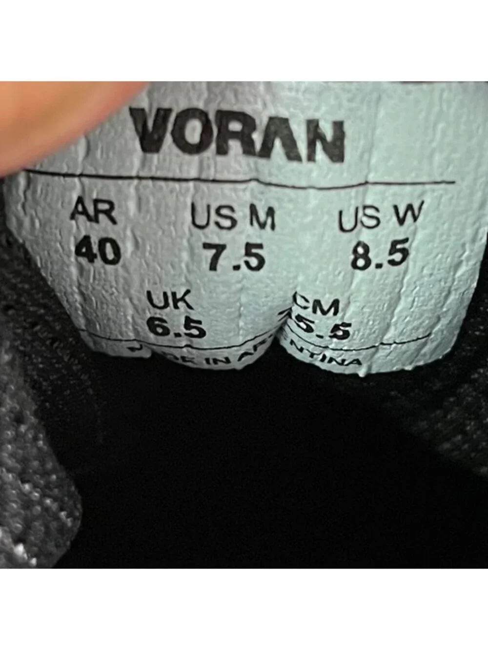 Voran Sportsafe Energy 410N Women Size 8.5 Black Composite Toe Safety Work Shoes